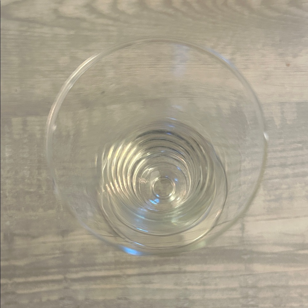 Vintage Clear Glass Cordial Glasses Set of 2 | 4.5" Tall Stemware - Picture 3 of 5